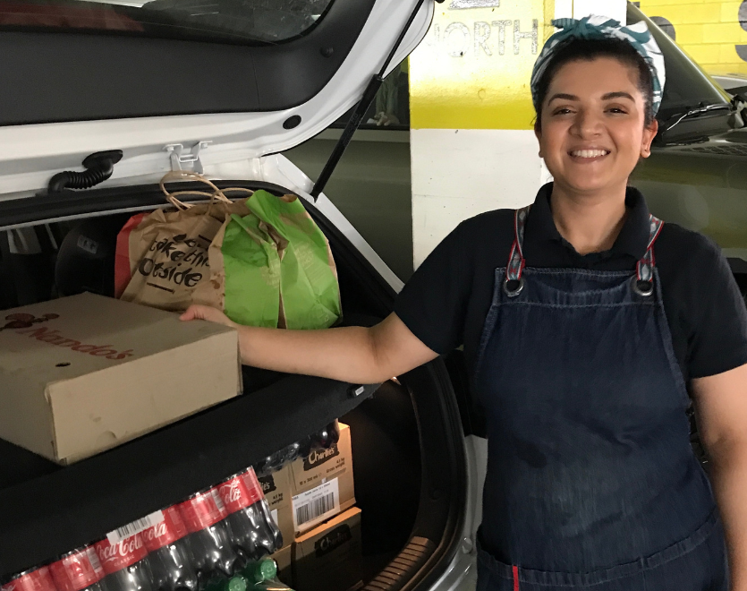 <p>Community Connect Lunches packing car boot</p>